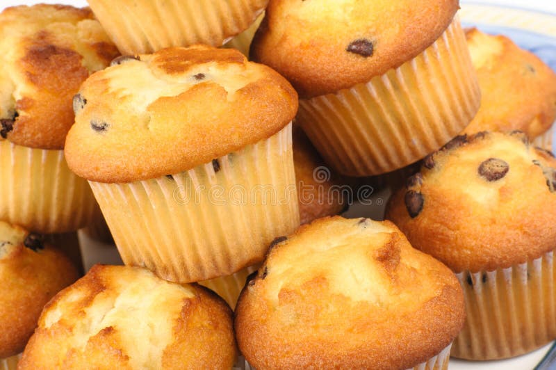Muffins με τα τσιπ σοκολάτας