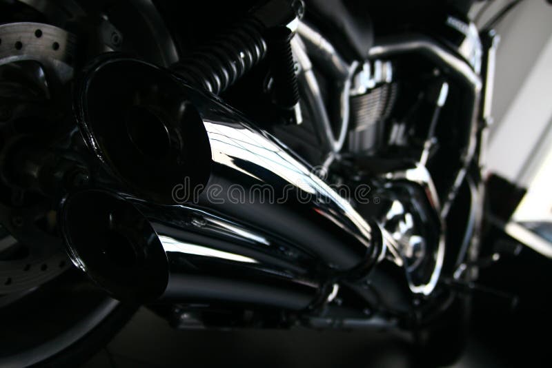 Muffler bike stock photo. Image of motorbike, metalic 89955546