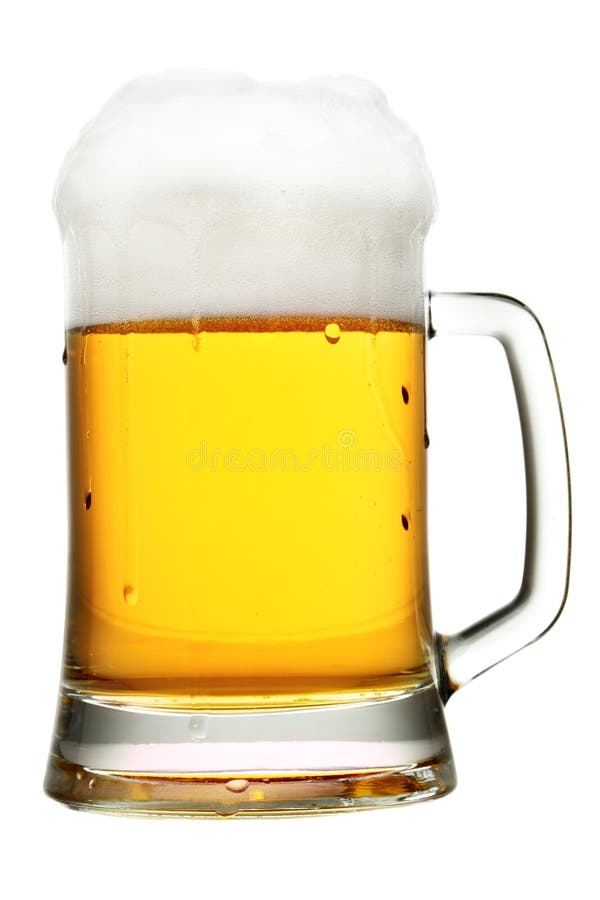 Full Beer Mug Isolated on White Stock Photo Image of beverage