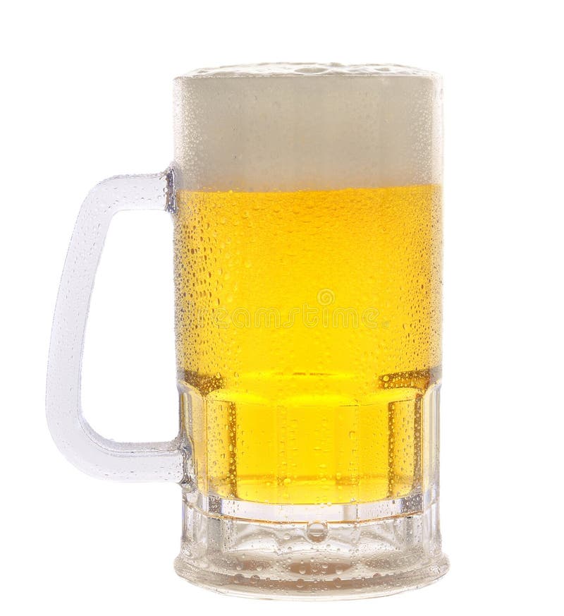 Refreshing mug of beer stock photo. Image of alcohol, moist 3265094