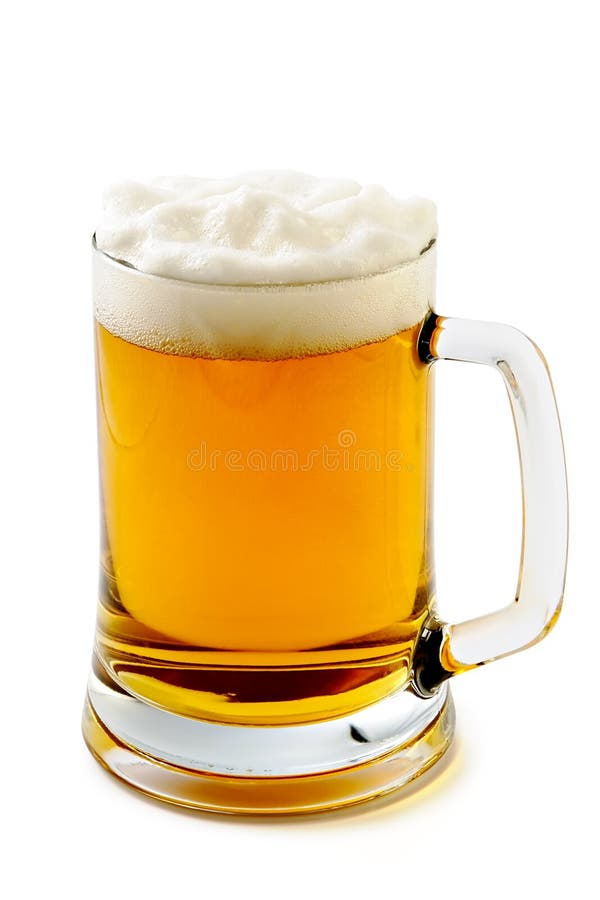 Mug of delightful amber beer