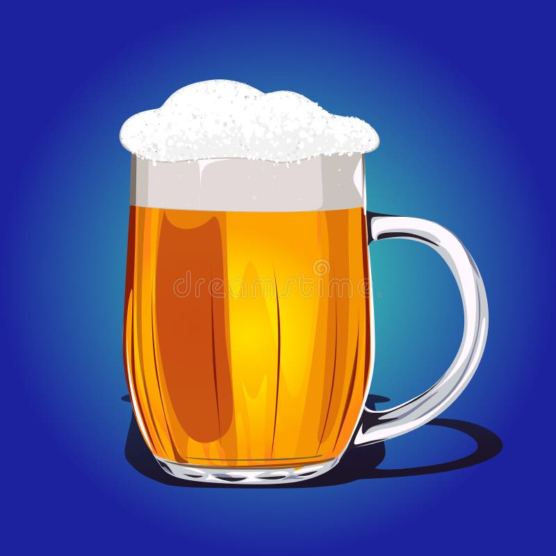 Beer Mugs stock vector. Illustration of beer, foam, bubble 15787691