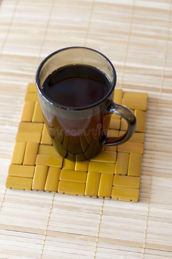 Mug with Hot Tea on the Stand Stock Photo Image of kitchen, support
