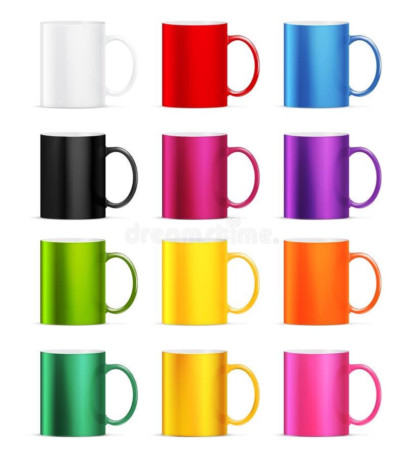 Mug vector stock vector. Illustration of colored, utensil - 77304313