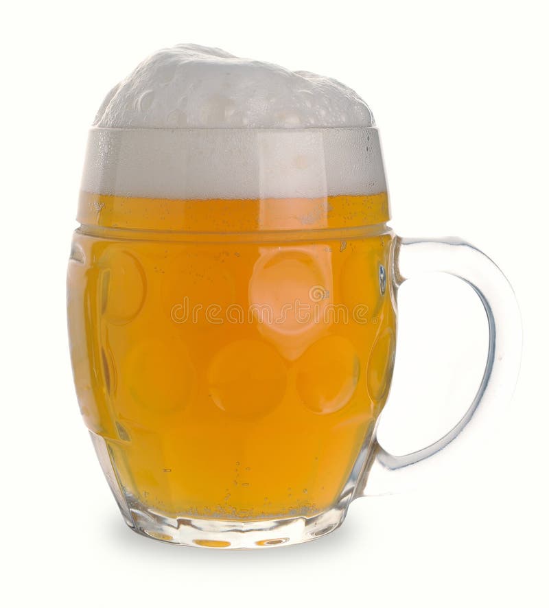 Mug of white beer