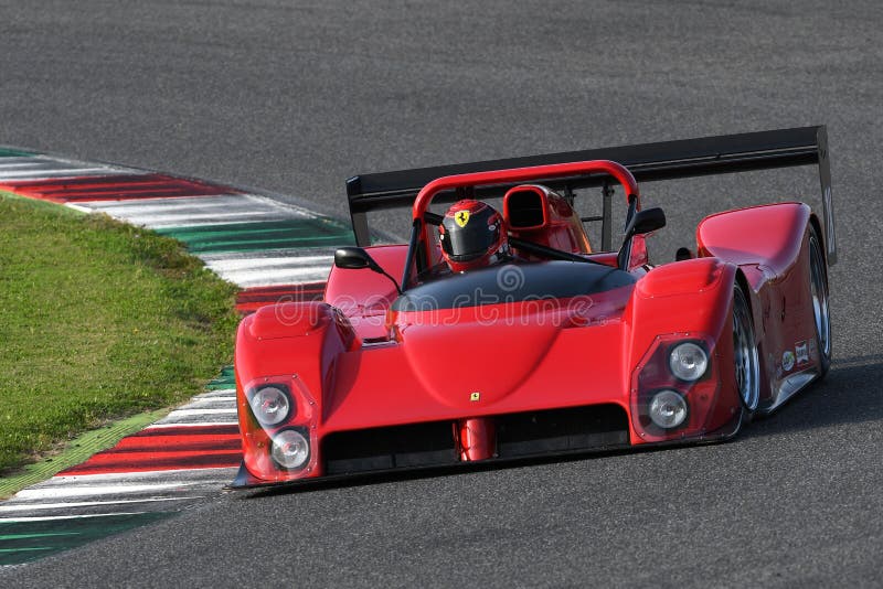 Mugello, IT, 25 October 2019, Historic Ferrari 333SP in action at the Mugello Circuit during Finali Mondiali Ferrari 2019. italy. stock photography Mugello, IT, 25 October 2019, Historic Ferrari 333SP in action at the Mugello Circuit during Finali Mondiali Ferrari 2019. italy. stock photography