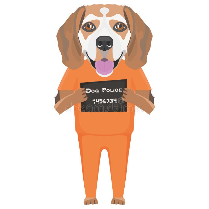 clipart prison dog