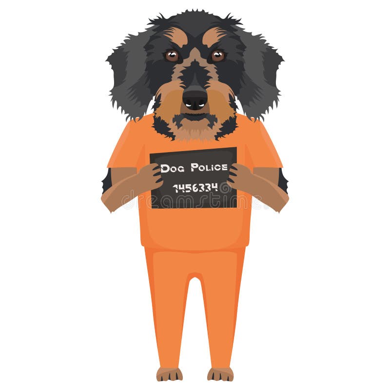 clipart prison dog