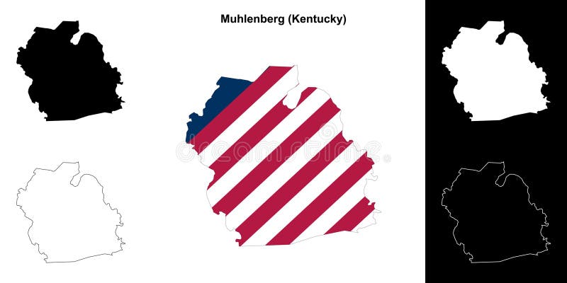 Muhlenberg County Outline Map