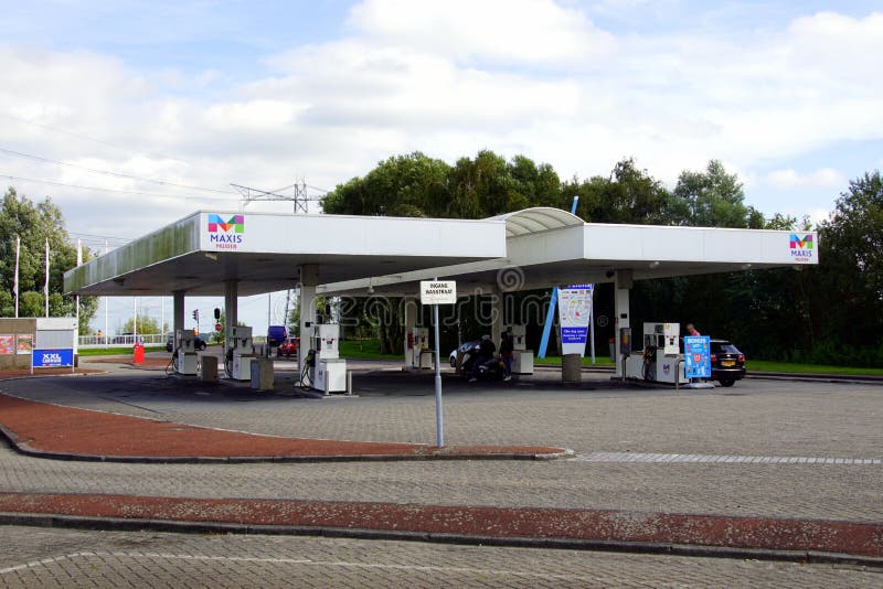 Dutch Maxis Self Service Gas Station. Editorial Image - Image of pump ...