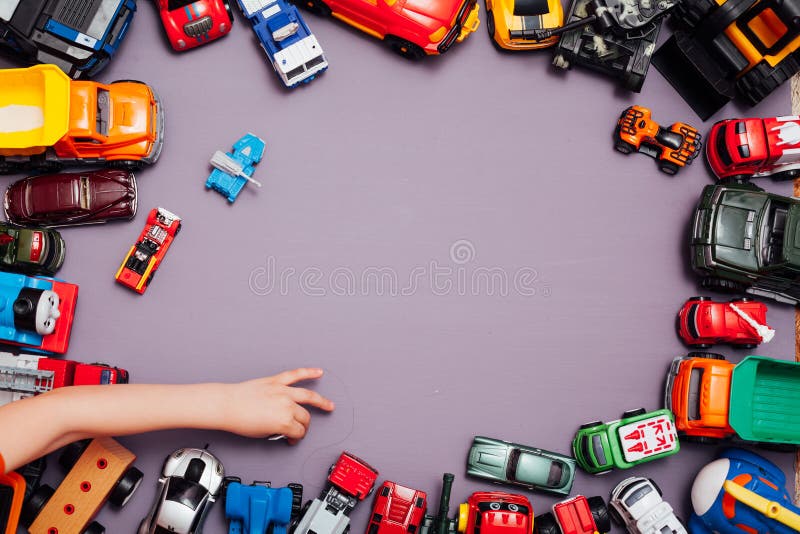 Muitos Carros De Brinquedo Das Crianças Para Jogos De