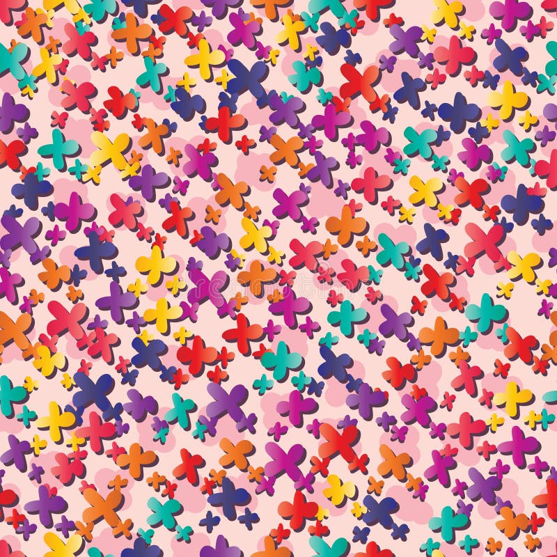 Muitos coloridos da flor pequena teste padrão sem emenda ilustração stock Muitos coloridos da flor pequena teste padrão sem emenda ilustração stock