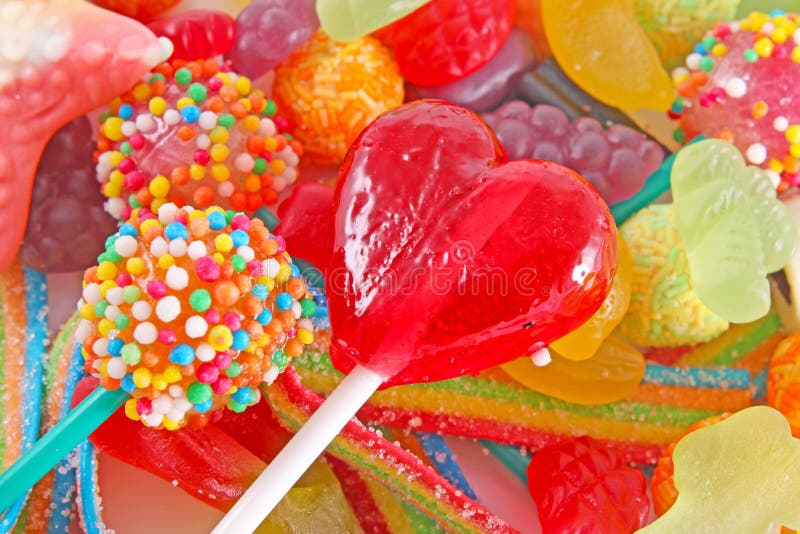 Muitos doces coloridos coloridos imagem de stock royalty free Muitos doces coloridos coloridos imagem de stock royalty free