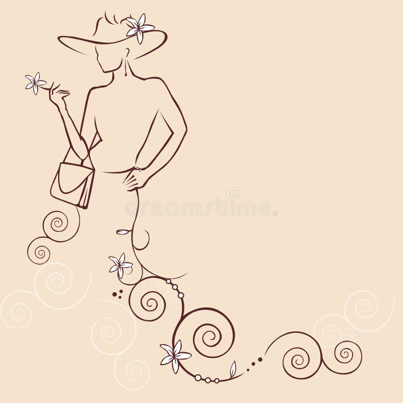 Mujer abstracta stock de ilustración Mujer abstracta stock de ilustración