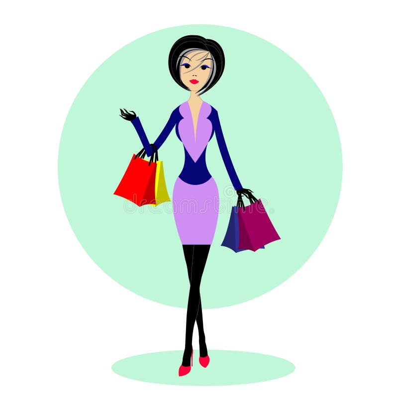 Mujer bonita ilustración del vector
