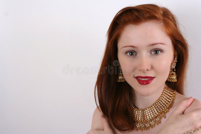 Mujer con el pelo rojo imagenes de archivo Mujer con el pelo rojo imagenes de archivo