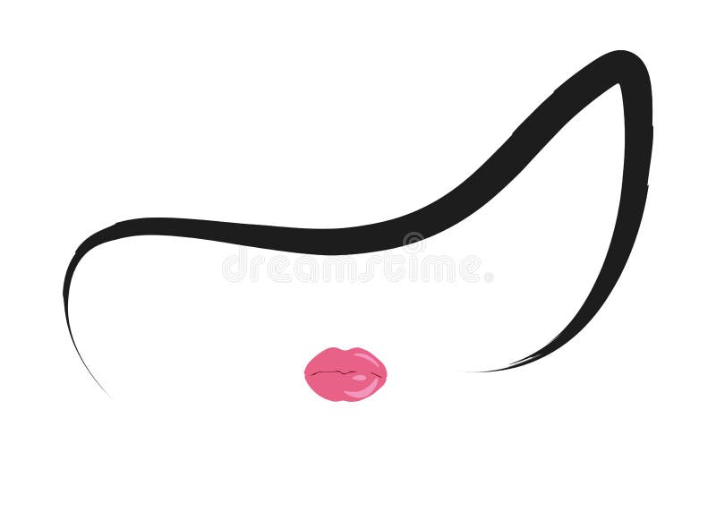 Mujer de la moda del logotipo de la tienda Fondo del diseño del logotipo de la compañía, blanco y negro ilustración del vector Mujer de la moda del logotipo de la tienda Fondo del diseño del logotipo de la compañía, blanco y negro ilustración del vector