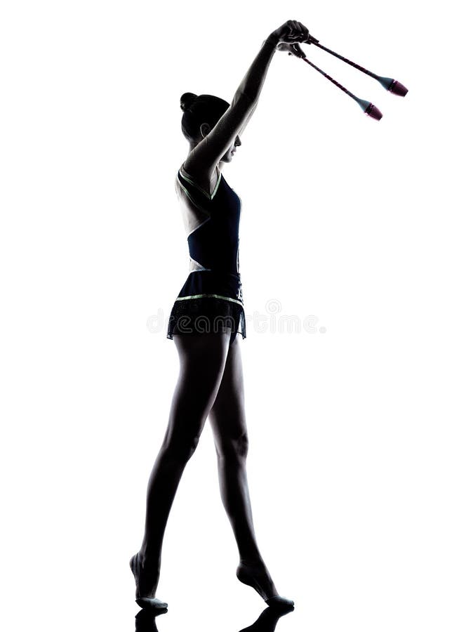 Mujer de la muchacha del teeenager de la gimnasia rítmica imagen de archivo Mujer de la muchacha del teeenager de la gimnasia rítmica imagen de archivo