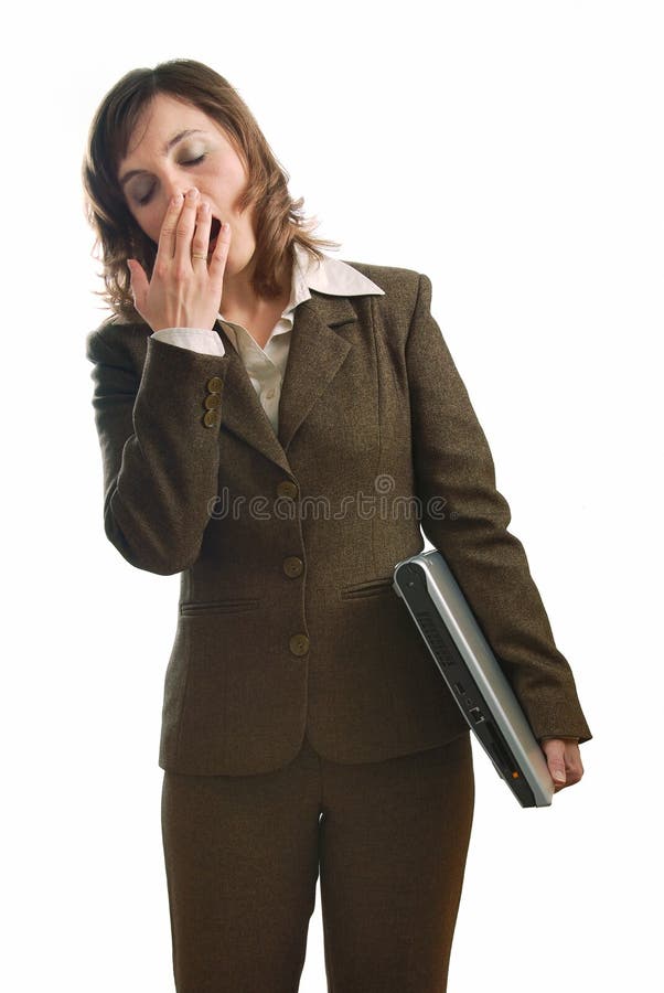 Mujer de negocios cansada imagenes de archivo Mujer de negocios cansada imagenes de archivo