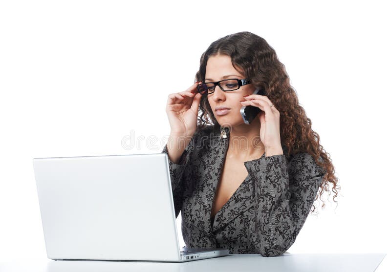 Mujer de negocios hermosa imagenes de archivo Mujer de negocios hermosa imagenes de archivo