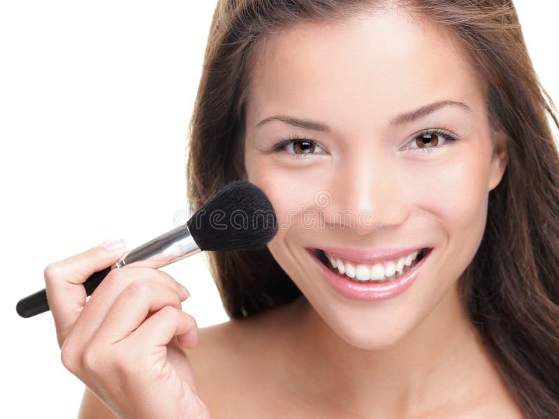 Mujer del asiático del maquillaje de la belleza foto de archivo Mujer del asiático del maquillaje de la belleza foto de archivo