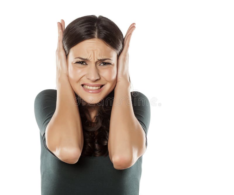 Mujer desesperada foto de archivo. Imagen de infeliz 67434082