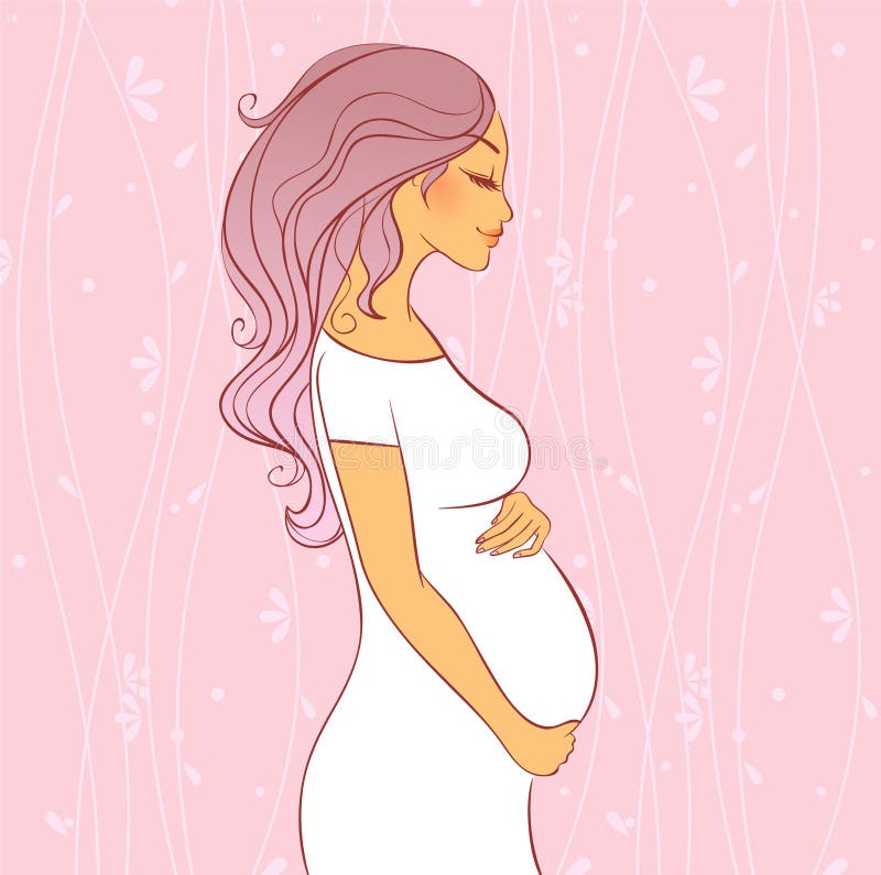 Mujer embarazada libre illustration Mujer embarazada libre illustration