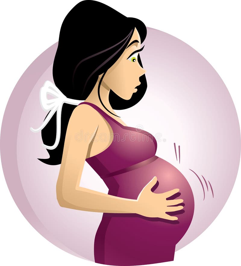 Mujer embarazada libre illustration