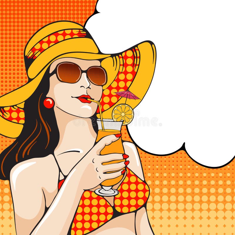 Mujer en la playa ilustración del vector Mujer en la playa ilustración del vector