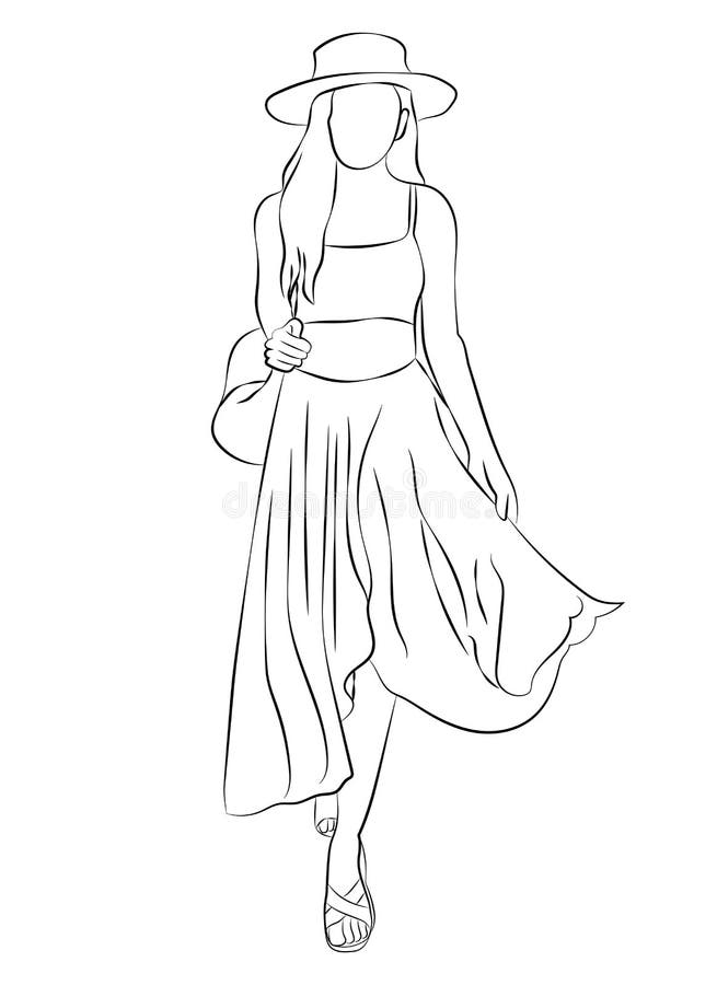 Mujer Hermosa Vestida Con Ropa De Estilo Boho Figura Humana Completa Dibujo De Línea Esbozo Arte De Línea Ilustración del Vector - Ilustración de blanco, aislado: 196474846 Mujer Hermosa Vestida Con Ropa De Estilo Boho Figura Humana Completa Dibujo De Línea Esbozo Arte De Línea Ilustración del Vector - Ilustración de blanco, aislado: 196474846
