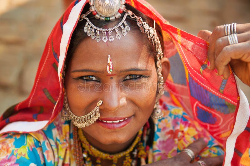 Mujer india tradicional hermosa