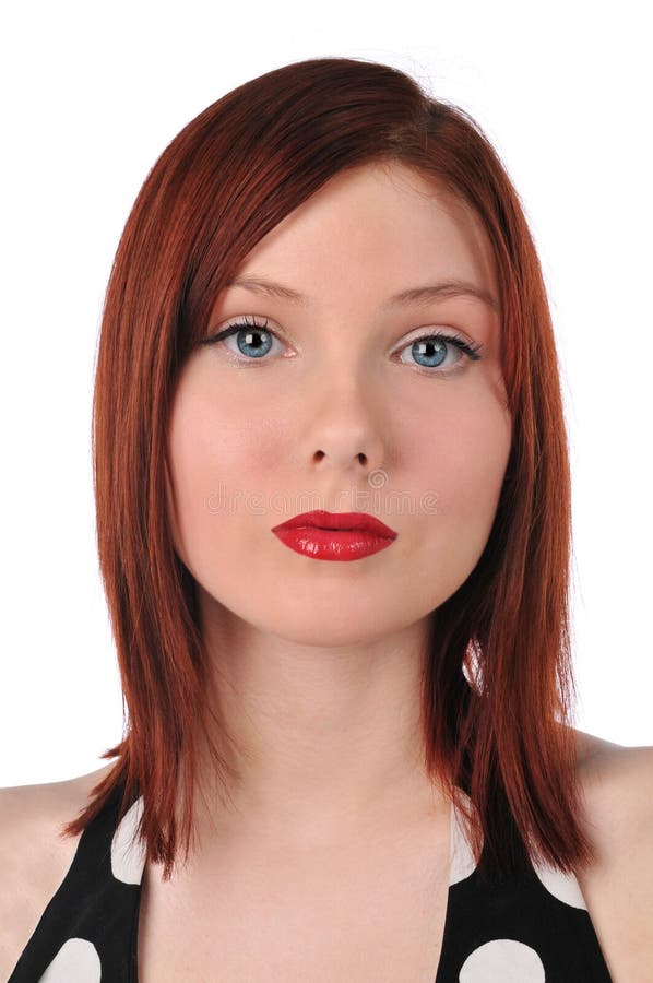 Mujer joven del Redhead foto de archivo libre de regalías
