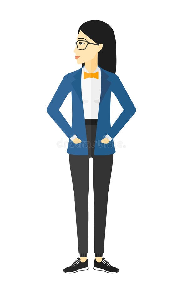 Mujer joven orgullosa de sí misma libre illustration Mujer joven orgullosa de sí misma libre illustration