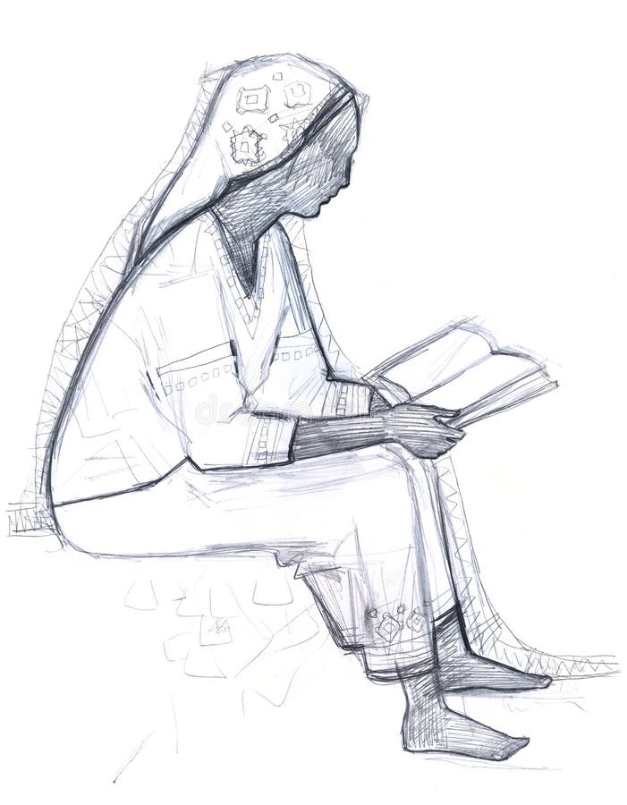 Mujer Leyendo El Libro. Dibujo a Lápiz Stock de ilustración - Ilustración de cristo, rezo: 210423397 Mujer Leyendo El Libro. Dibujo a Lápiz Stock de ilustración - Ilustración de cristo, rezo: 210423397