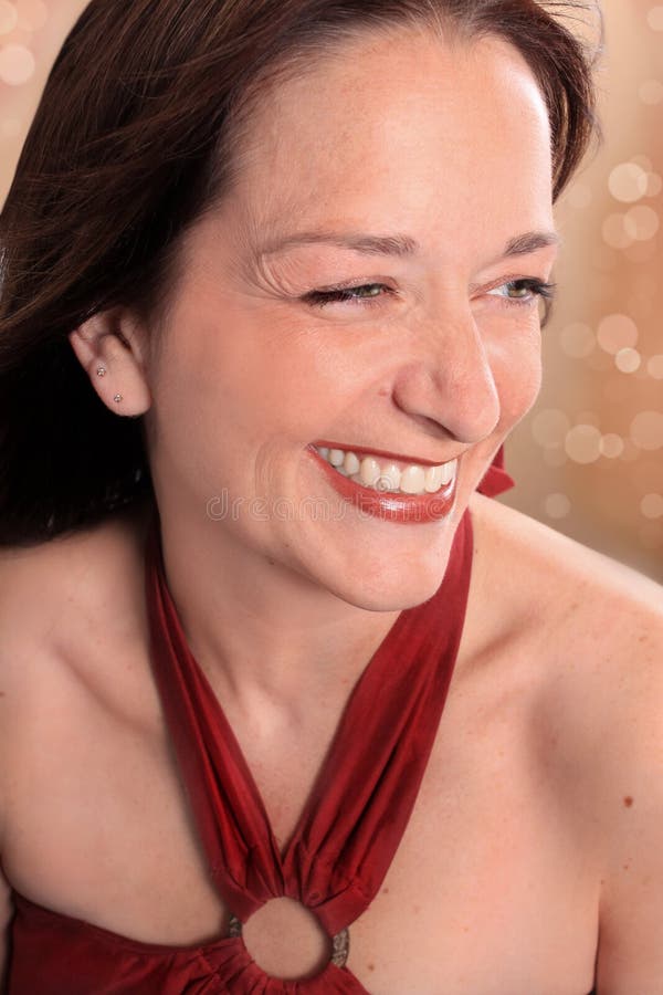 Mujer sonriente imagen de archivo Mujer sonriente imagen de archivo