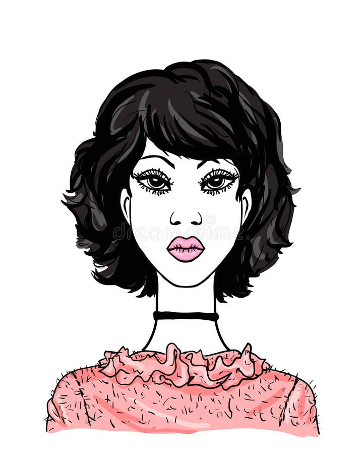 Mujeres africanas jovenes de la moda Retrato hermoso del avatar de la muchacha del vector Caras lindas del modelo de la señora en ilustración del vector Mujeres africanas jovenes de la moda Retrato hermoso del avatar de la muchacha del vector Caras lindas del modelo de la señora en ilustración del vector