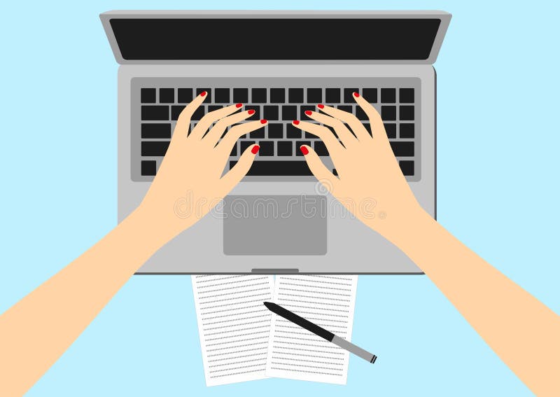 Mujeres en el lugar de trabajo Da el ejemplo del vector de la pantalla del ordenador portátil de los escritorios de hombres de ne stock de ilustración Mujeres en el lugar de trabajo Da el ejemplo del vector de la pantalla del ordenador portátil de los escritorios de hombres de ne stock de ilustración