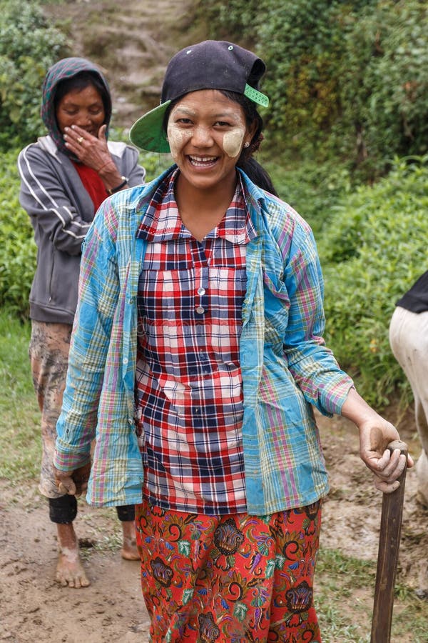 Mujeres locales en Chin State, Myanmar fotografía de archivo libre de regalías