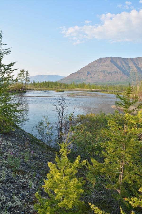 Muksun River, the Putorana plateau.