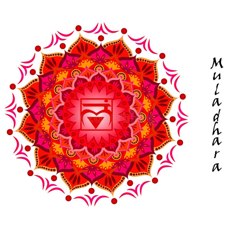 Muladhara chakra royalty free illustration Muladhara chakra royalty free illustration