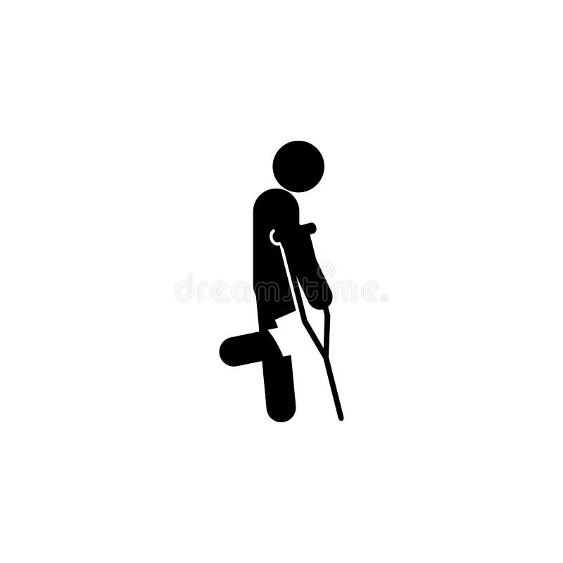 muletas, icono de la rodilla Elemento del icono humano del dolor para los apps móviles del concepto y del web Las muletas detalla stock de ilustración muletas, icono de la rodilla Elemento del icono humano del dolor para los apps móviles del concepto y del web Las muletas detalla stock de ilustración