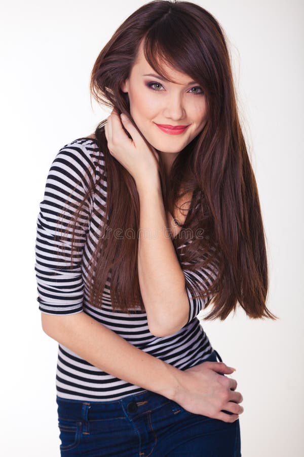 Jovem mulher atraente imagem de stock royalty free