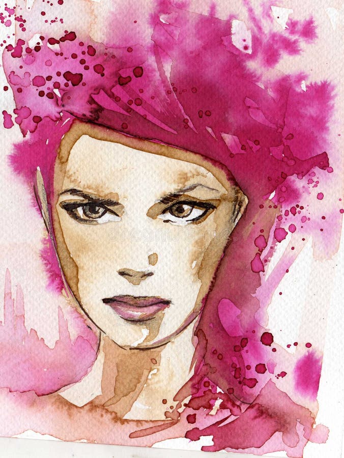 Mulher bonita ilustração royalty free