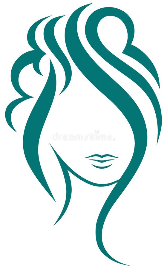 Mulher bonita com cabelo longo ilustração royalty free Mulher bonita com cabelo longo ilustração royalty free
