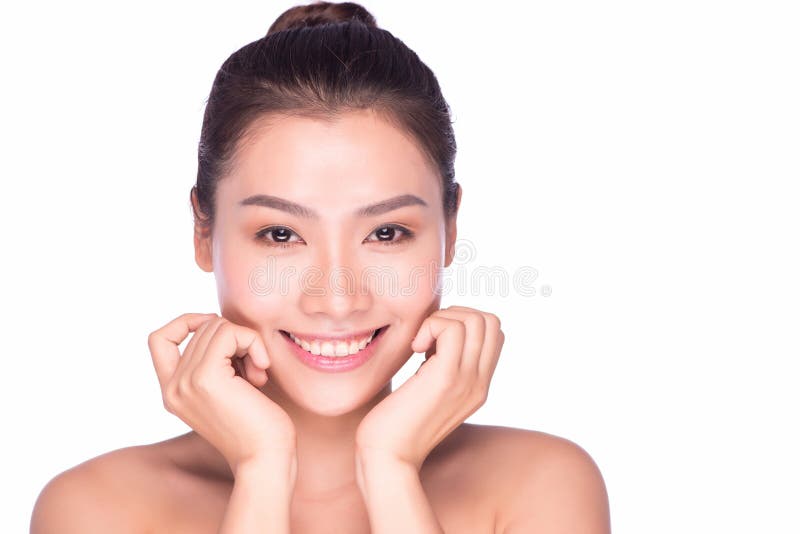 Mulher bonita nova com composição do dia imagens de stock royalty free