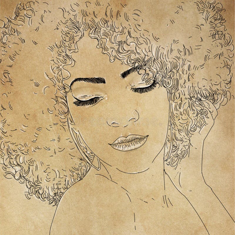 Retrato De Uma Mulher Chorando Desenhos Originais Pintados Com Aquarela No  Papel Ilustração Stock - Ilustração de desenhado, feriados: 163632382