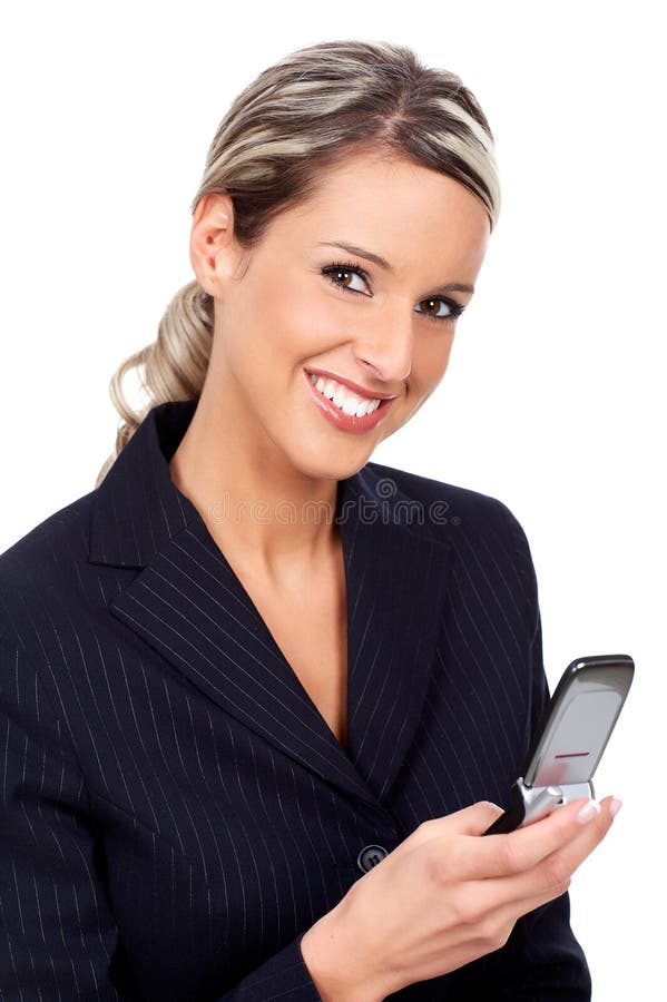 Mulher com telemóvel foto de stock royalty free