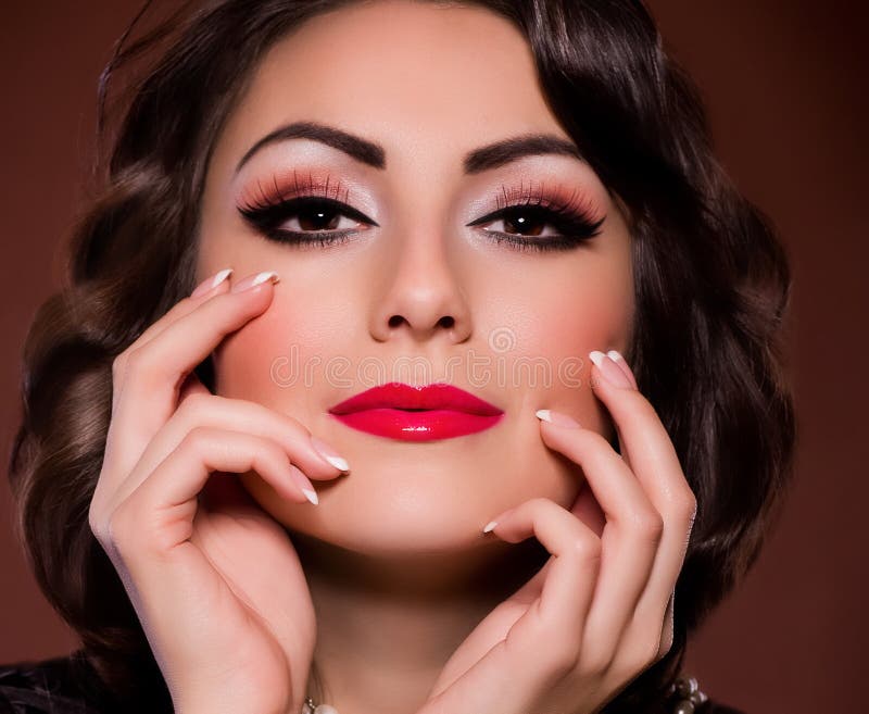 Mulher com composição da forma fotos de stock Mulher com composição da forma fotos de stock