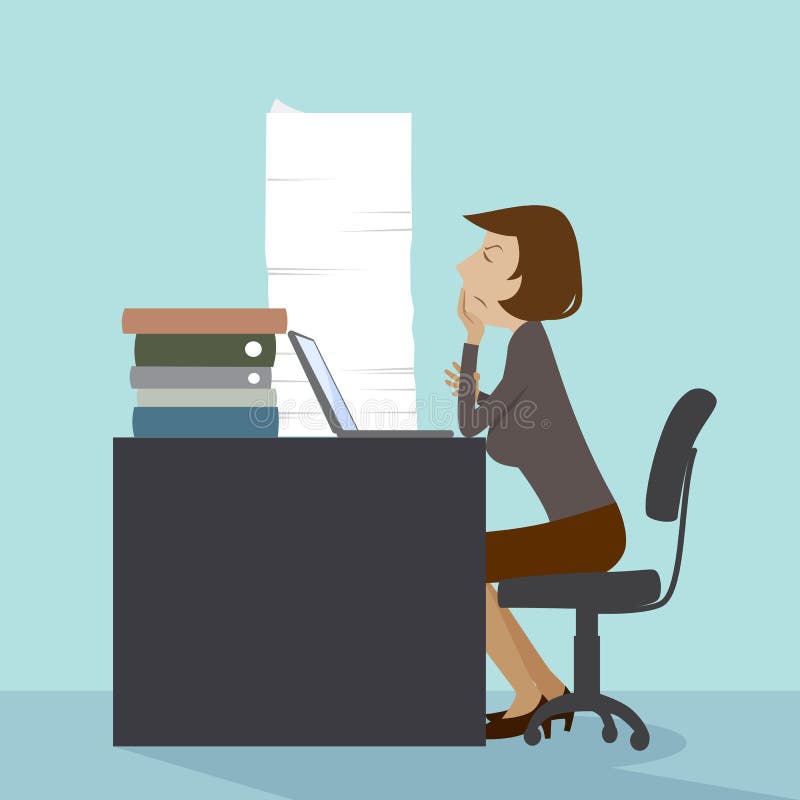 Mulher trabalhadora ilustração stock