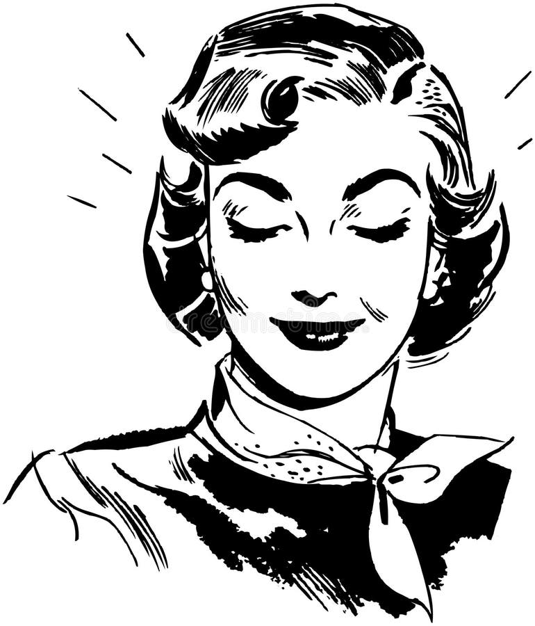 Mulher Radiante ilustração stock